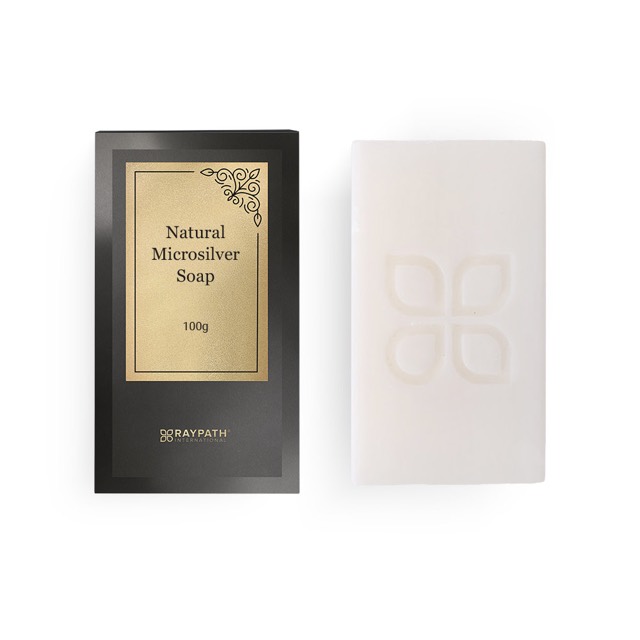 Mydło białe z Mikrosrebrem w pudełku 100g - zdjęcie 1